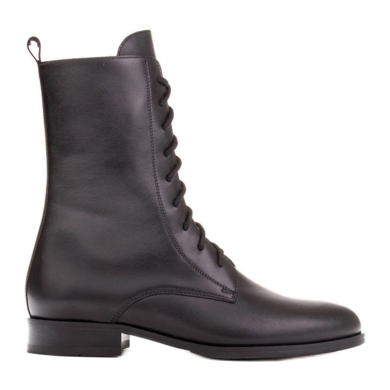 Marco Shoes Klasické kozačky na nízkém podpatku černá