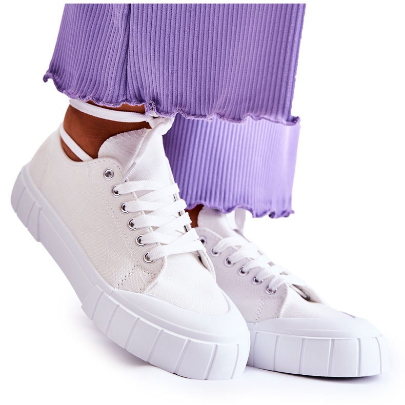 PS1 Dámské Tenisky Na Platformě Bílé přichází bílý