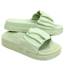 Dámské pantofle Atissa Green zelená Dámské pantofle Atissa Green zelená