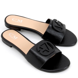 Dámské pantofle Scilla Black černá Dámské pantofle Scilla Black černá