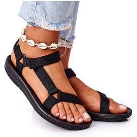 Dámské sportovní sandály černé černá