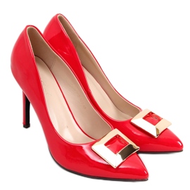 Lakované špendlíky Margaret Red červený