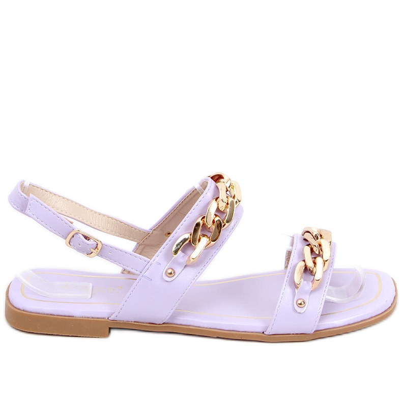 Řetízkové sandály indické fialové fialový Řetízkové sandály indické fialové fialový