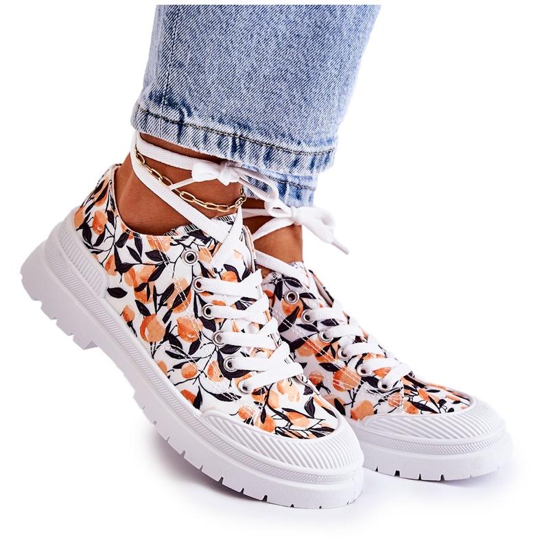 PS1 Nízké Tenisky Vázané V Bílém Ovoce Amissa bílý