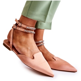 WS1 Dámské sandály se špičkou v růžové Amisha Spitz růžový