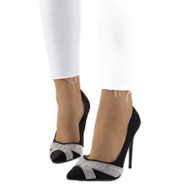 Stevenovy černé vysoké podpatky černý