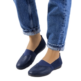 BM Námořnické modré kožené tenisky Boirs modrý BM Námořnické modré kožené tenisky Boirs modrý