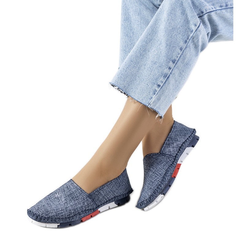 BM Mokasíny Lulu tmavě modré námořnická modrá modrý