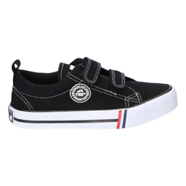 American Club Černé americké tenisky LH60 / 22 na suchý zip černý
