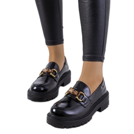 Černé mokasíny Kemze černý