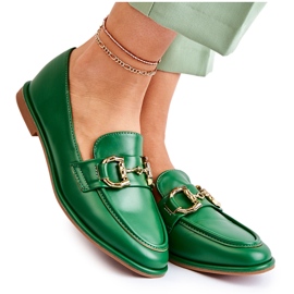 WS1 Dámské zelené mokasíny Coriso zelený