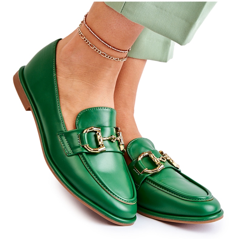 WS1 Dámské zelené mokasíny Coriso zelená