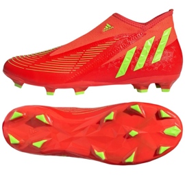 Boty Adidas Predator Edge.3 Ll Fg M GW1000 červený pomeranče a červené