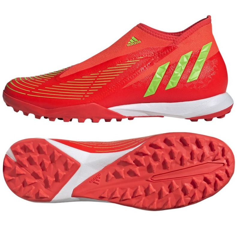 Boty Adidas Predator Edge.3 Ll Tf GV8533 červené pomeranče a červené Boty Adidas Predator Edge.3 Ll Tf GV8533 červené pomeranče a červené