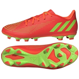 Boty adidas Predator Edge.4 FxG M GW0991 červený pomeranče a červené
