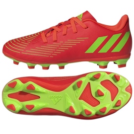 Boty adidas Predator Edge.4 FxG Jr GW0970 oranžový neon pomeranče a červené