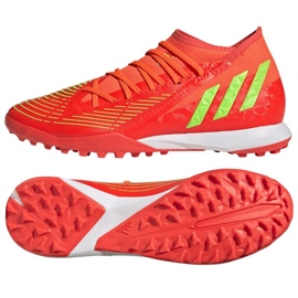 Boty Adidas Predator Edge.3 Tf GV8536 červený pomeranče a červené