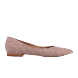 Marco Shoes Subtilní balerínky béžový Marco Shoes Subtilní balerínky béžový