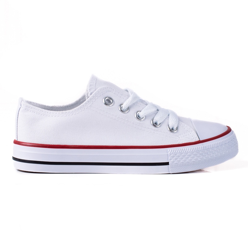 Šněrovací dětské tenisky Vico bílé bílý