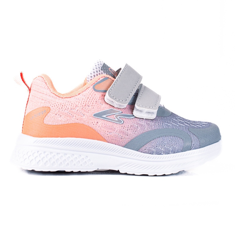 Dětská sportovní obuv Shelovet se zapínáním na suchý zip oranžově šedá oranžový