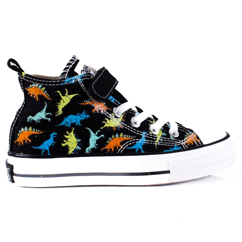 High Shelovet černí dinosauři pro kluky černá vícebarevný