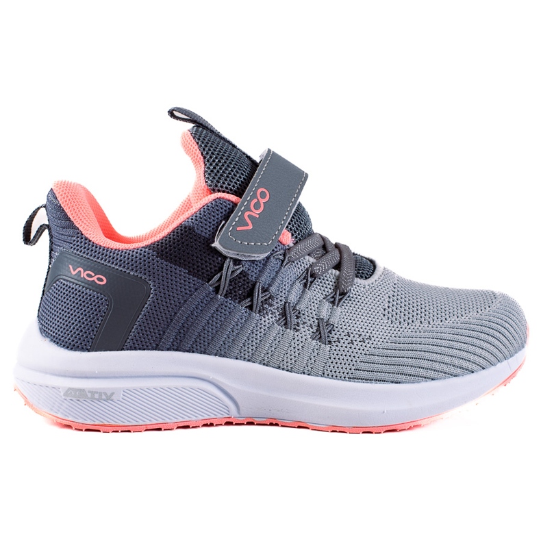 Dětská sportovní obuv Vico, světle šedá růžový