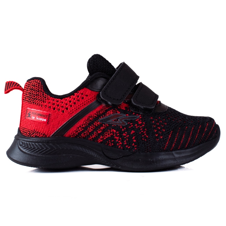 Chlapecké tenisky Shelovet červeno-černý materiál černá červené