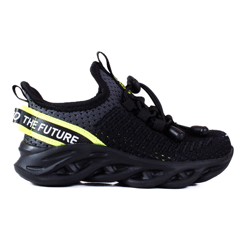 Dětská sportovní obuv Vico, dvoubarevný materiál černá šedá