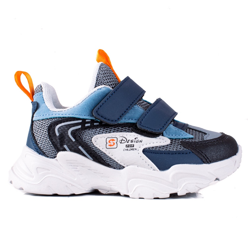 Chlapecké tenisky Shelovet na silné šedé podrážce modrý šedá