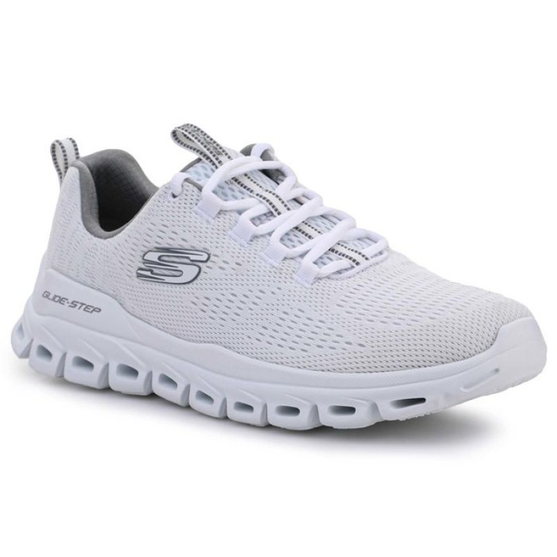 Skechers Glide Step Fasten Up Bílá M 232136-WHT bílý šedá