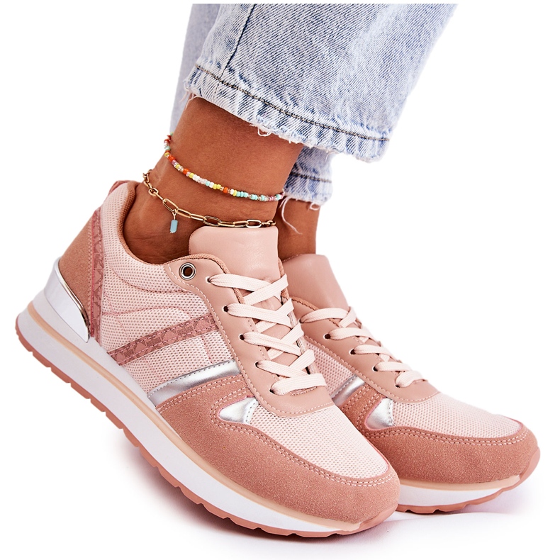 PG1 Klasické dámské sportovní boty růžové Elenes růžový