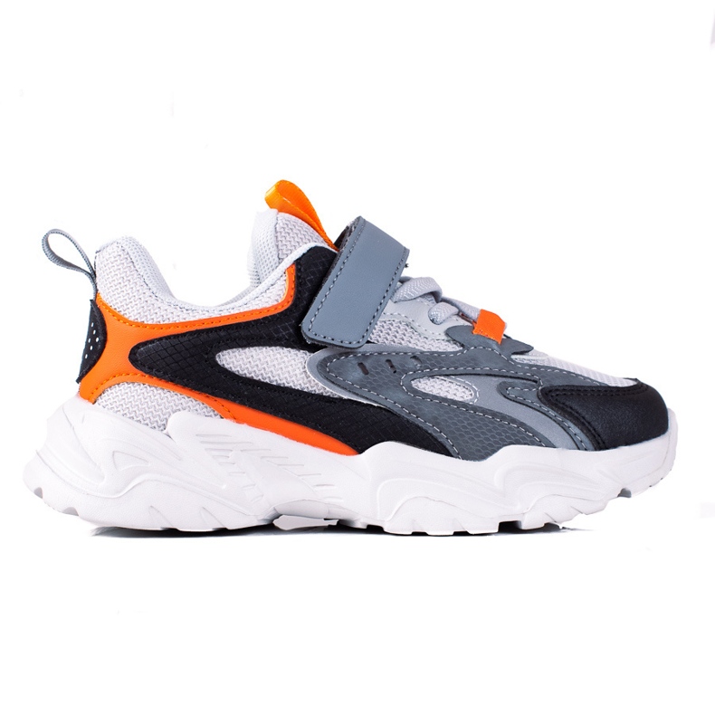 Chlapecké tenisky Shelovet na silné šedé platformě šedá vícebarevný