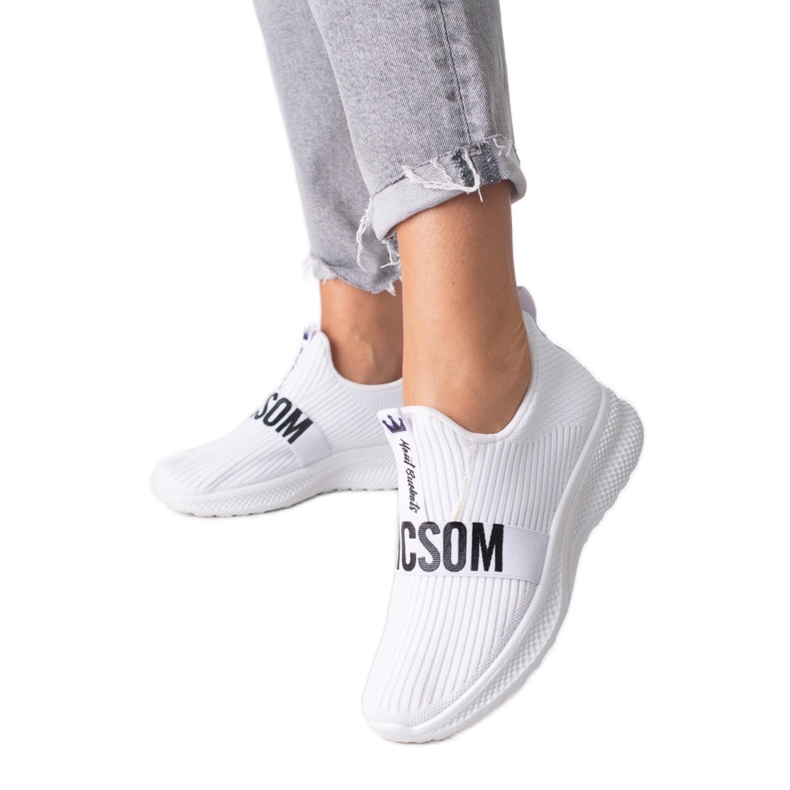 Dámské bílé textilní tenisky Shelovet bílý