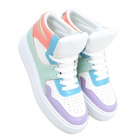 Vysoké tenisky Erva Multicolor bílý fialová vícebarevný zelený