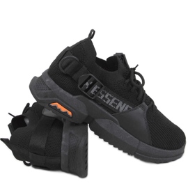 Sportovní boty Hiral Black ponožky černý