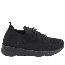 Ponožkové sportovní boty Tutto Allblack černý