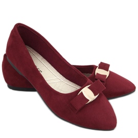 Dámské baleríny Janya Wine Red červené vícebarevný Dámské baleríny Janya Wine Red červené vícebarevný