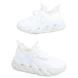 Ponožkové sportovní boty Indu White bílý Ponožkové sportovní boty Indu White bílý