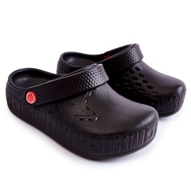 Dětské lehké pantofle Kroks Big Star II375001 Black černý