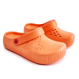 Dětské lehké pantofle Kroks Big Star II375008 Orange oranžový