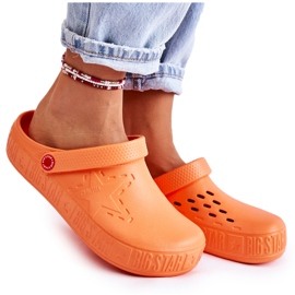 Dámské lehké pantofle Kroks Big Star II275005 Orange pomerančový
