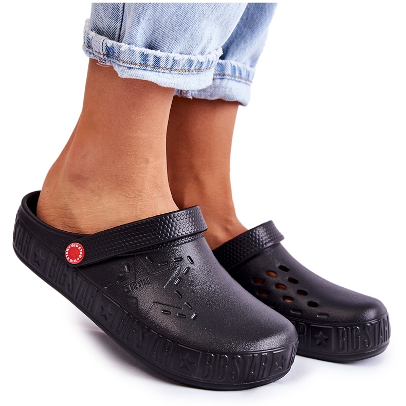 Dámské lehké pantofle Kroks Big Star II275001 Black černá