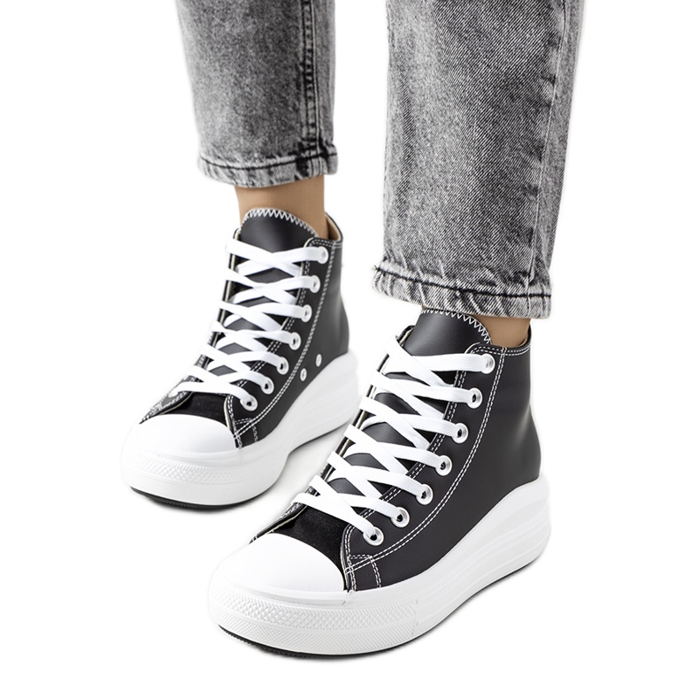 PA1 Černé kotníkové tenisky Copples černá