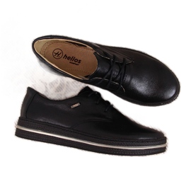 Černé kožené dámské boty Helios 380 černý
