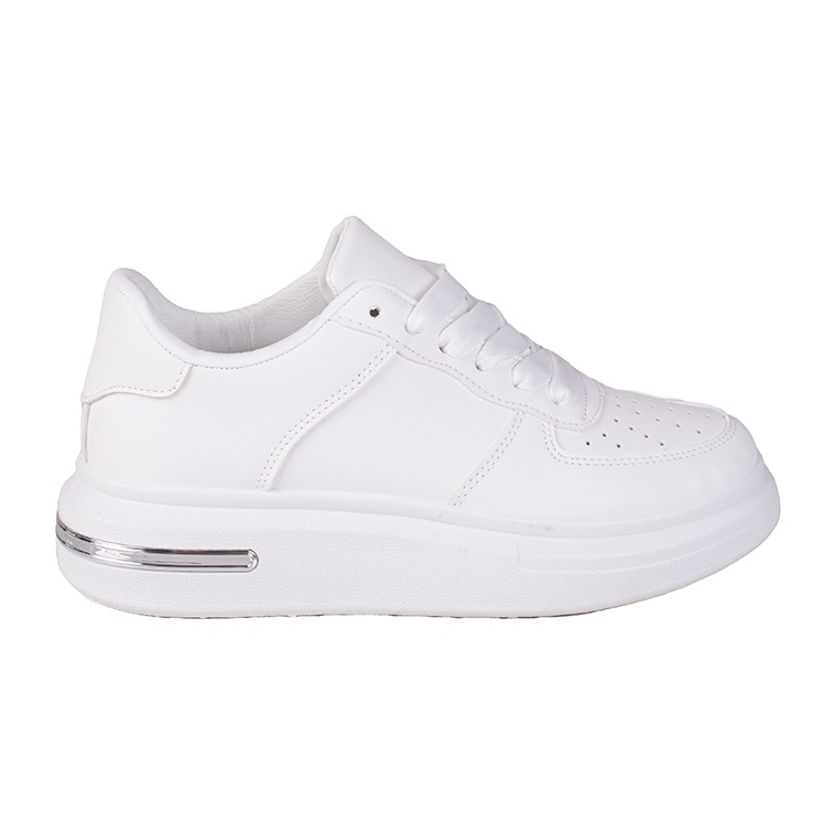 Bílé dámské tenisky Shelovet vyrobené z ekologické kůže bílý