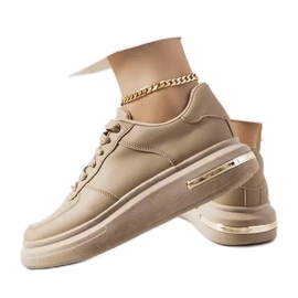 Hnědé tenisky Staplet hnědý khaki zelený