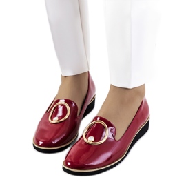 Červené lakované boty Kadyro