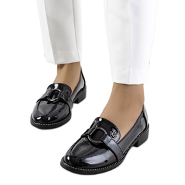 Černé lakované boty Aveni černý