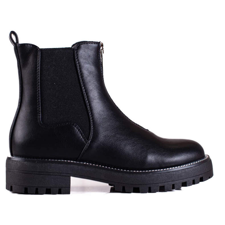 Dámské černé dělníky Shelovet na zip černá