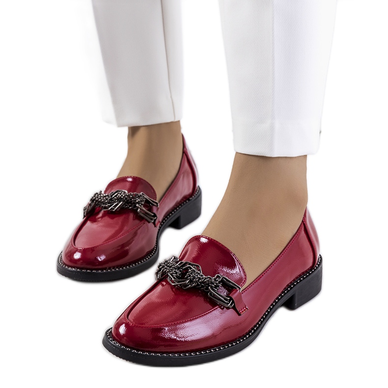 Červené dámské boty Sakina